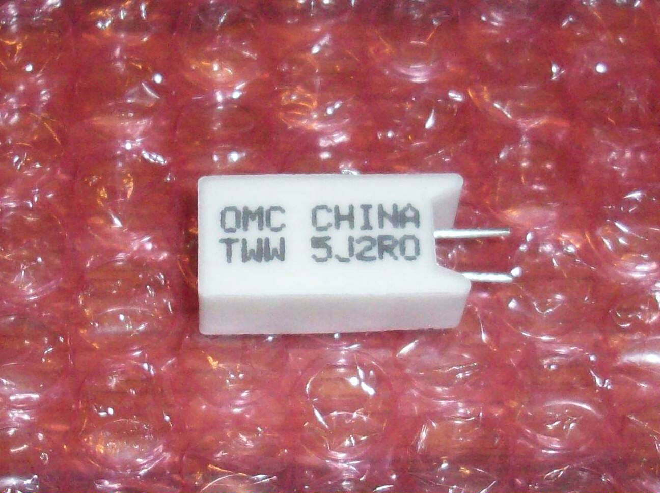 1x 5j2r0 2 Ohm 5 Watt Cement Fusible Resistor - Will Replace Rgdu5m-5e (1.8 Ohm)