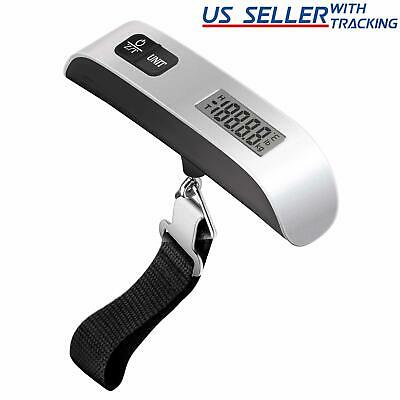 110lb 50kg Portable Travel Lcd Digital Hanging Luggage Scale Electronic Weight